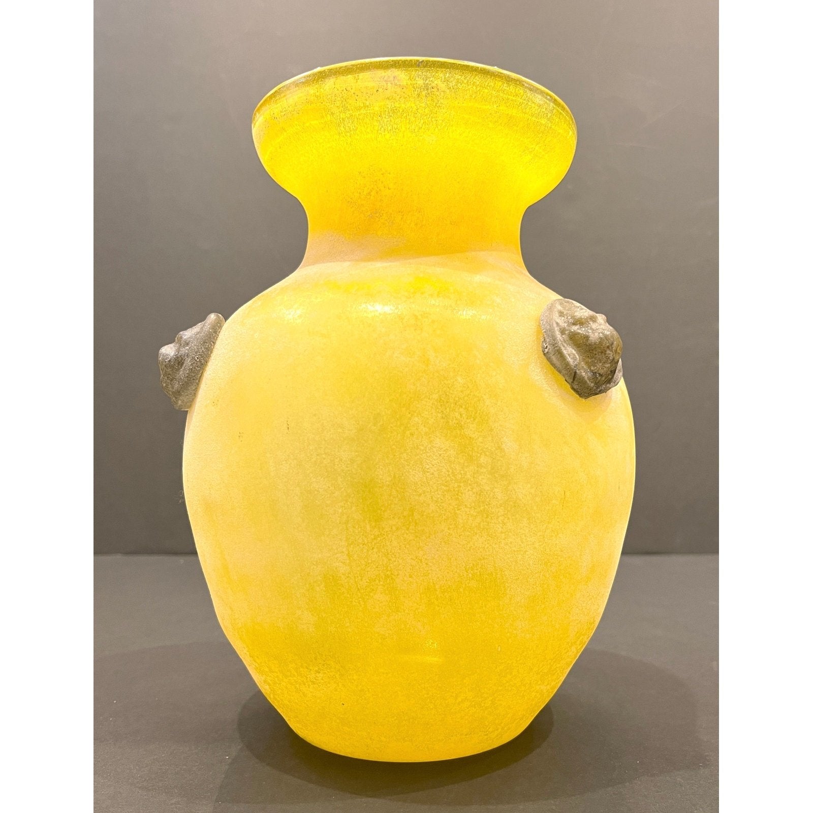 Vintage Art Deco Lemon Yellow Vase Vintage Art Deco Lemon Yellow Vase