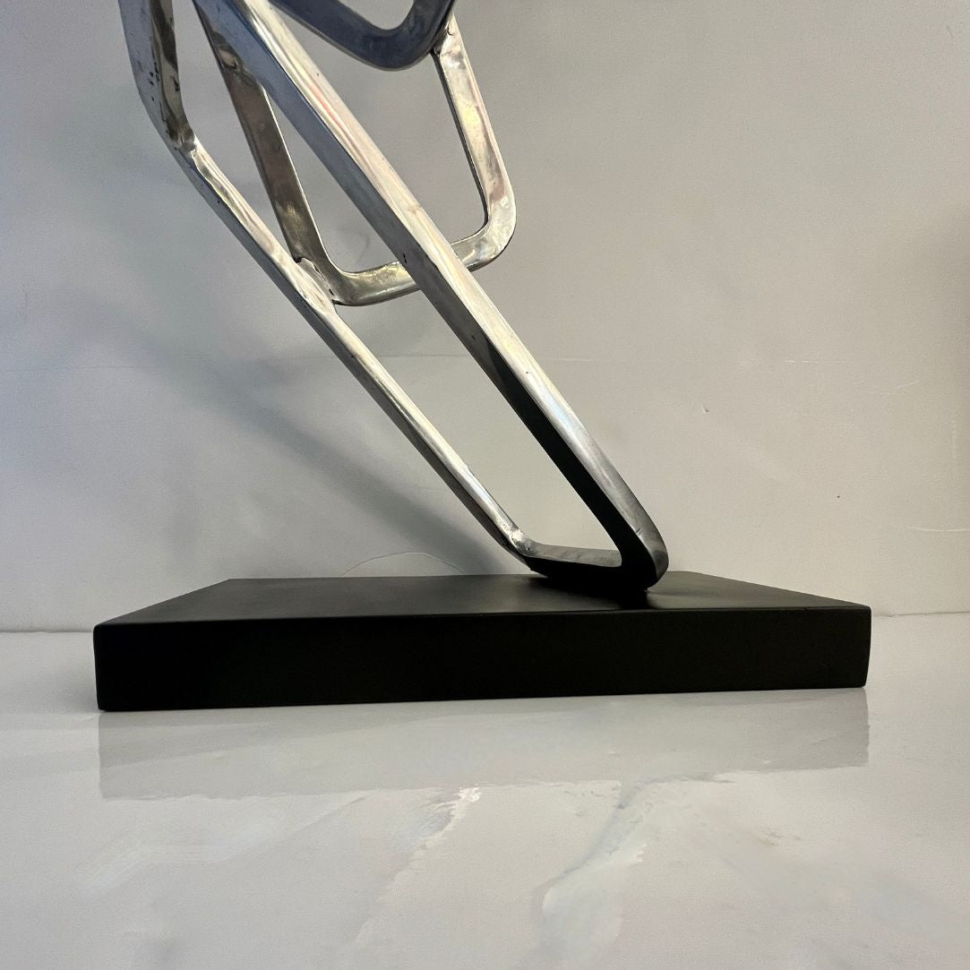 Contemporary Italian Aluminium Hand-Made Geometric Modern Sculpture