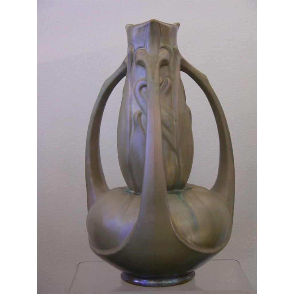 Exceptional Art Nouveau Iridescent Vase by Catteau