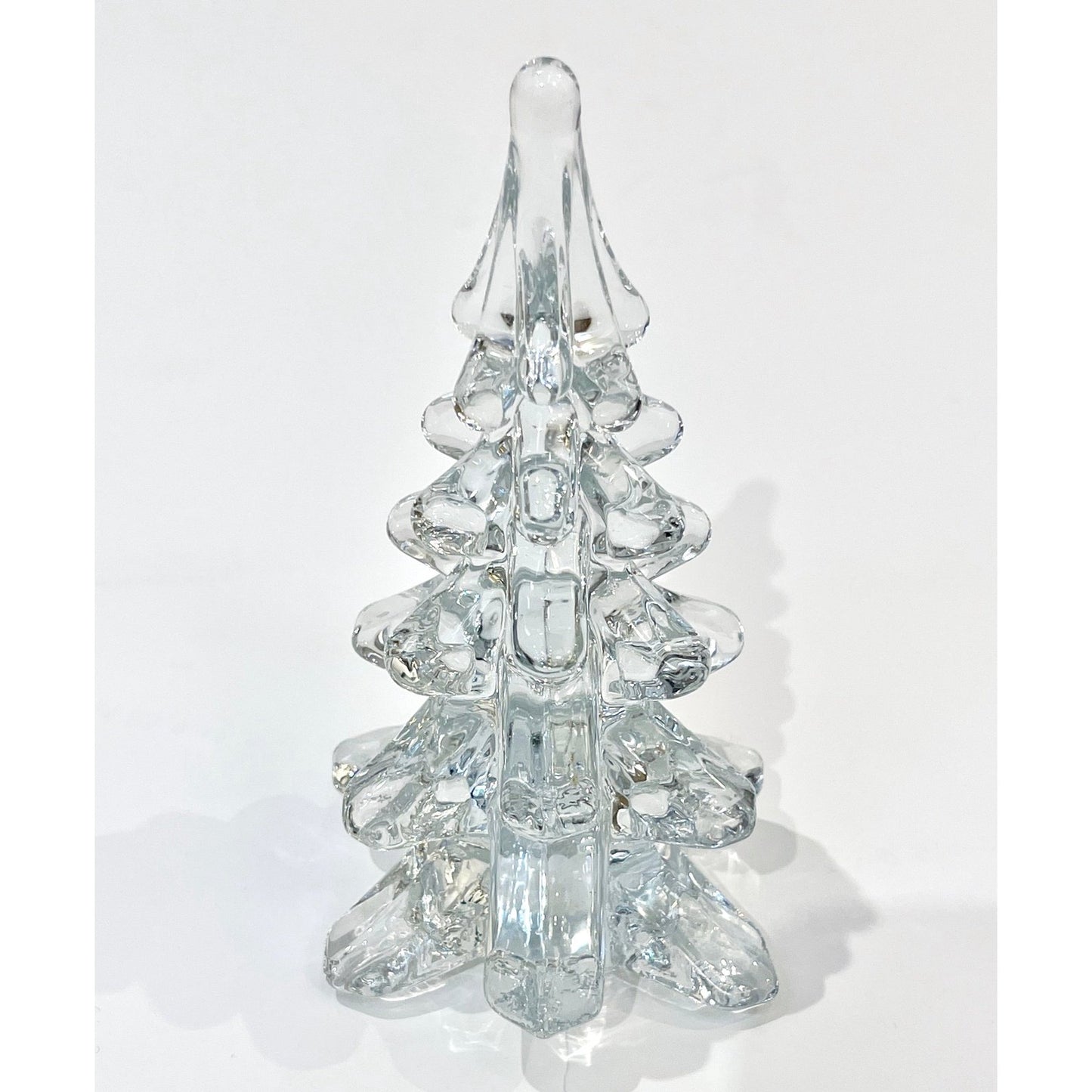 Late 1970s Sweden Vintage FM Ronneby Crystal Glass Tree Modernist Sculpture