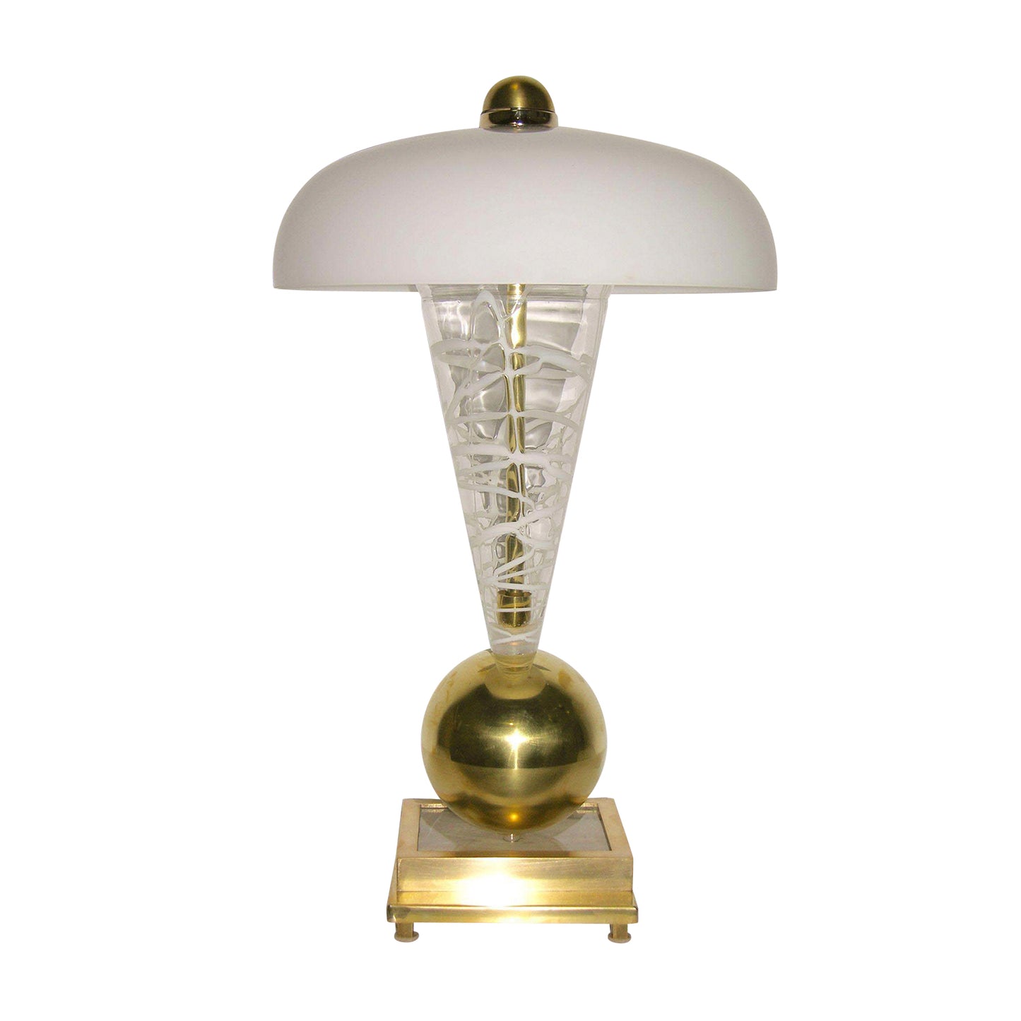 1970s Italian Murano Glass Lamp Attributed to Vistosi