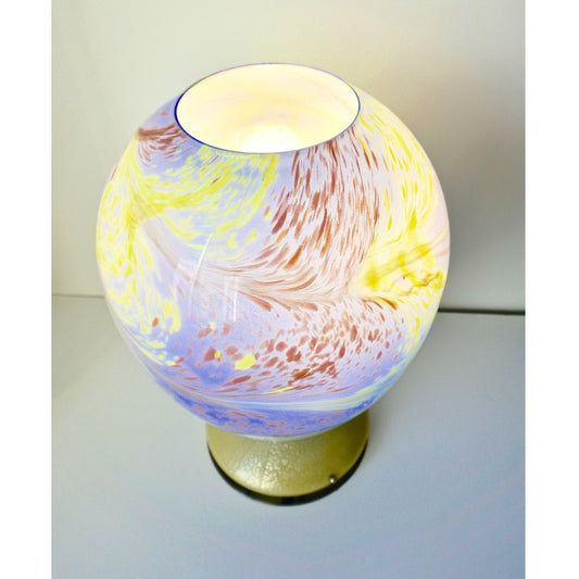 Rare Vintage Colored Murano Glass Lamp