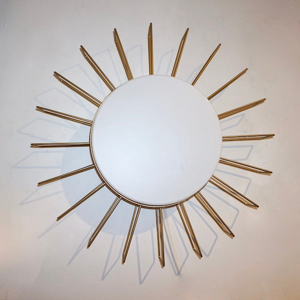 Cosulich Interiors Minimalist Italian Gold Steel Sunburst Pendant / Flushmount