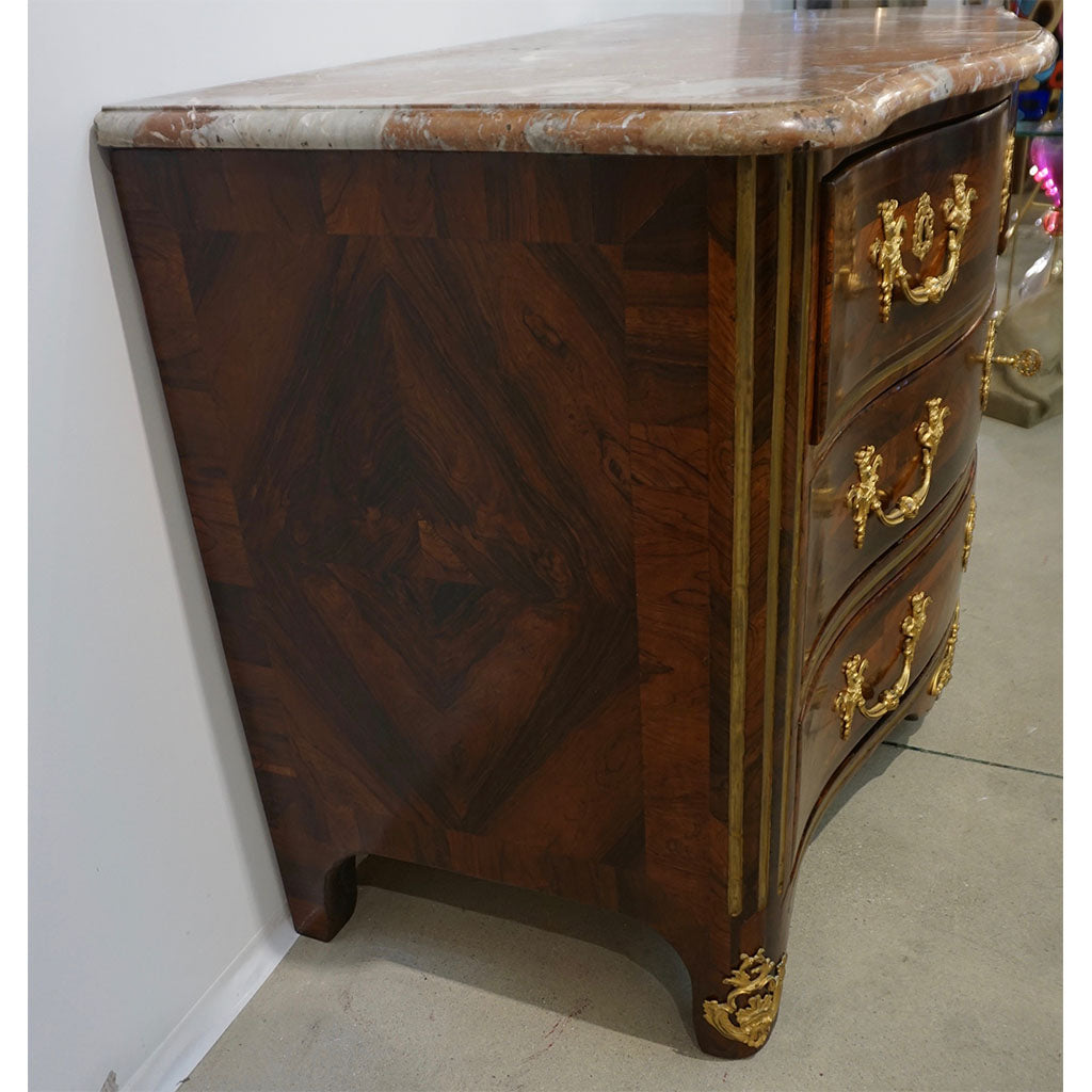 18th Century French Stamped Marchand Kingwood Chest Commode with Provenance