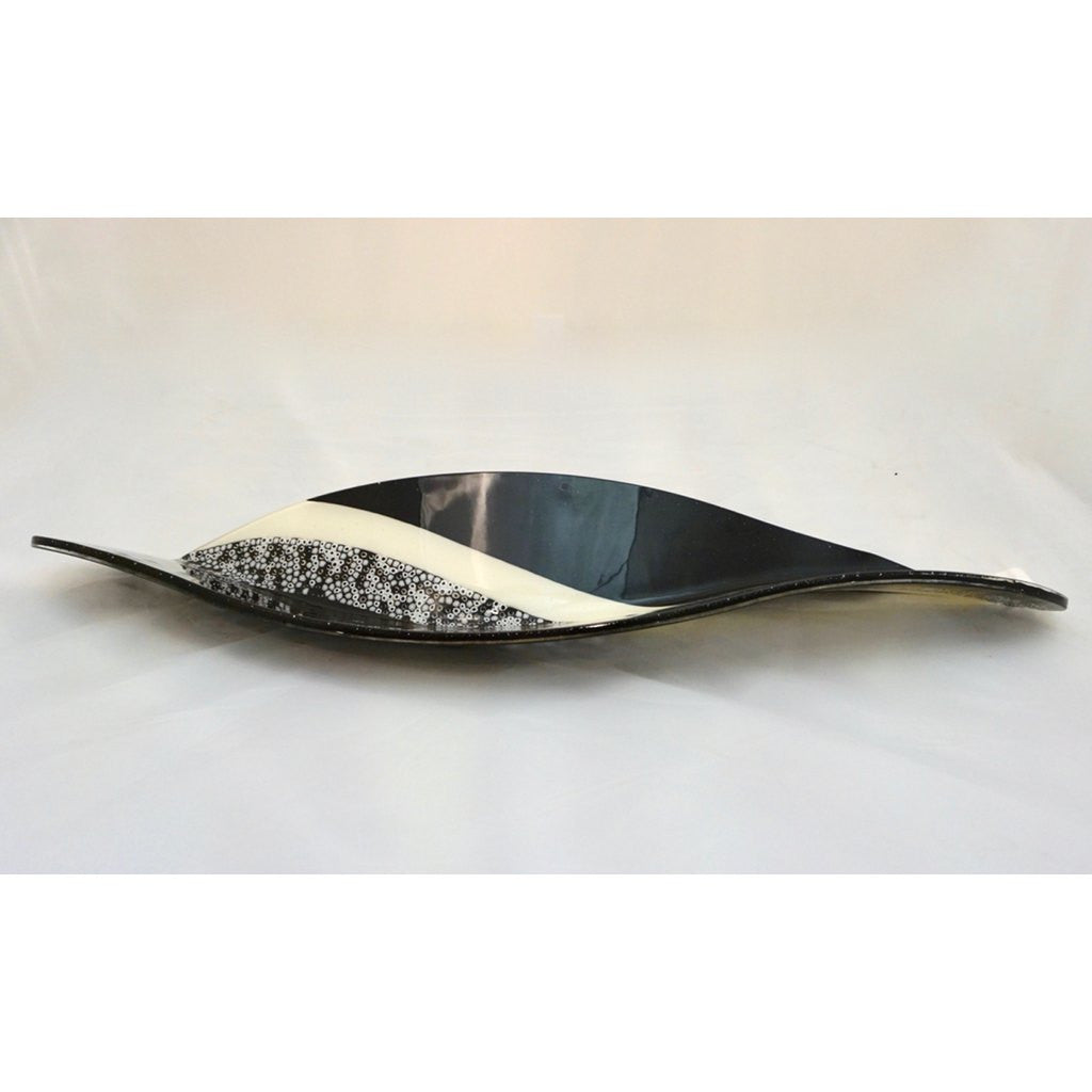Contemporary Italian Black and White Murano Glass Mosaic