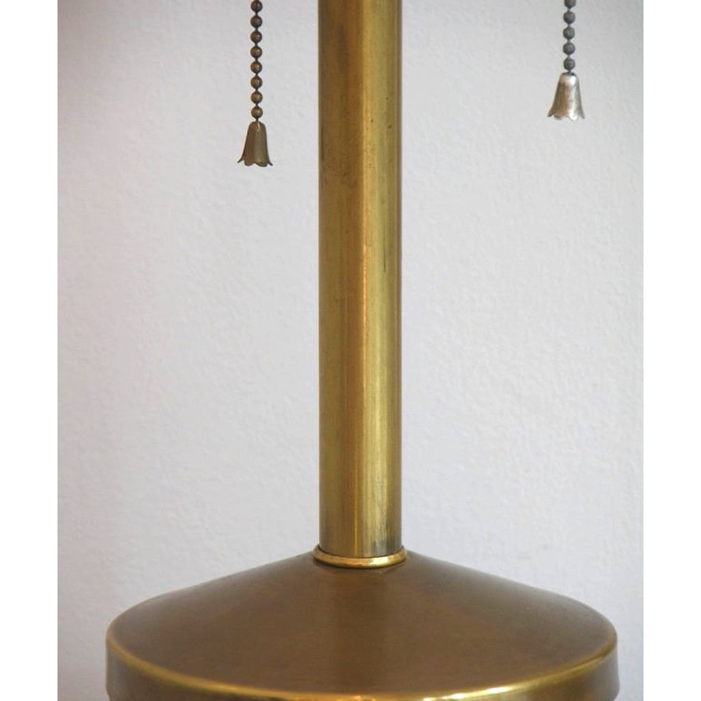 1950s Very Attractive Vintage Pair of Copper and Brass Table Lamps