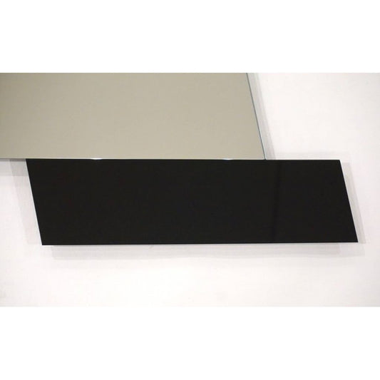 Ettore Sottsass 2007 Geometric Prism Black White Orange Mirror for Glas Italia - Cosulich Interiors & Antiques